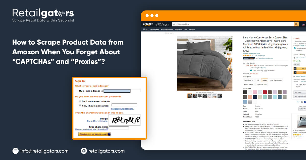 How to Scrape Product Data from Amazon When You Forget About 'CAPTCHAs‎' and 'Proxies'
