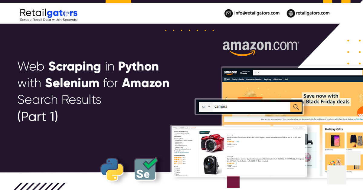 Web-Scraping-in-Python-with-Selenium-for-Amazon-Search-Results-Part-1