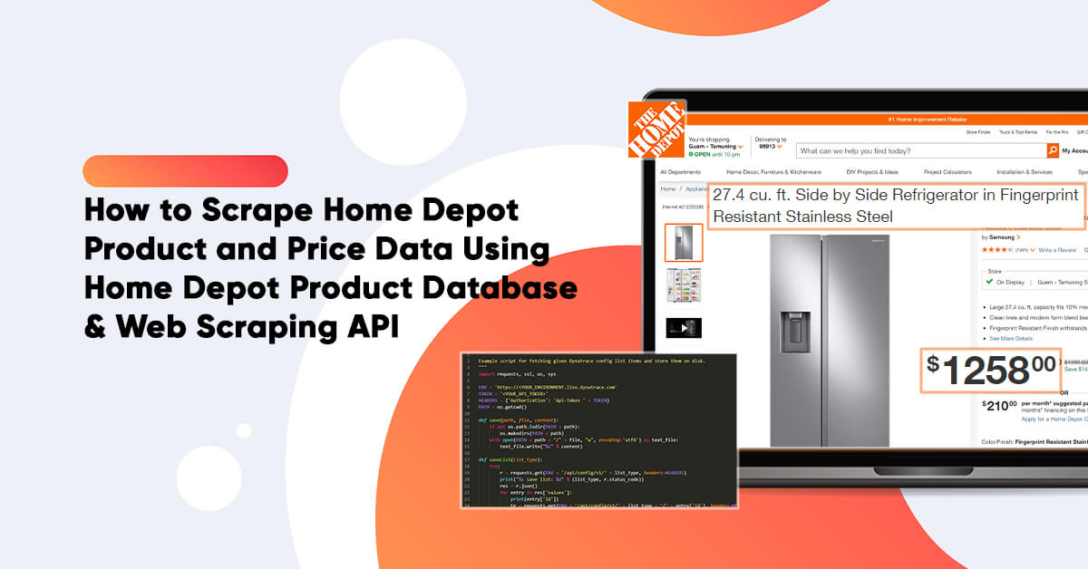 How to Scrape Home Depot Product and Price Data Using Home Depot Product Database & Web Scraping API