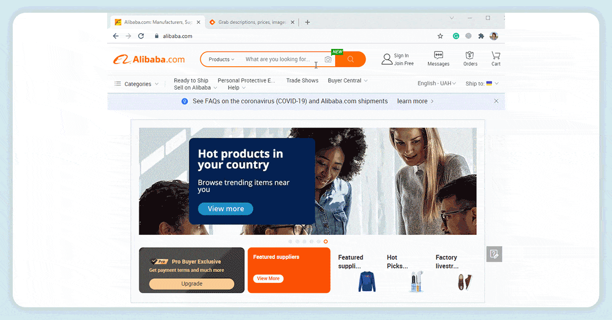How to Search Alibaba for Scraped Data?