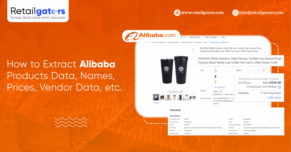 Extract Alibaba Products Data