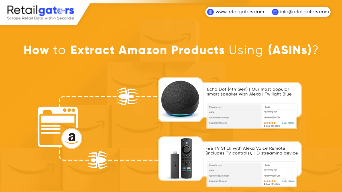 extract Amazon products using [ASINs]
