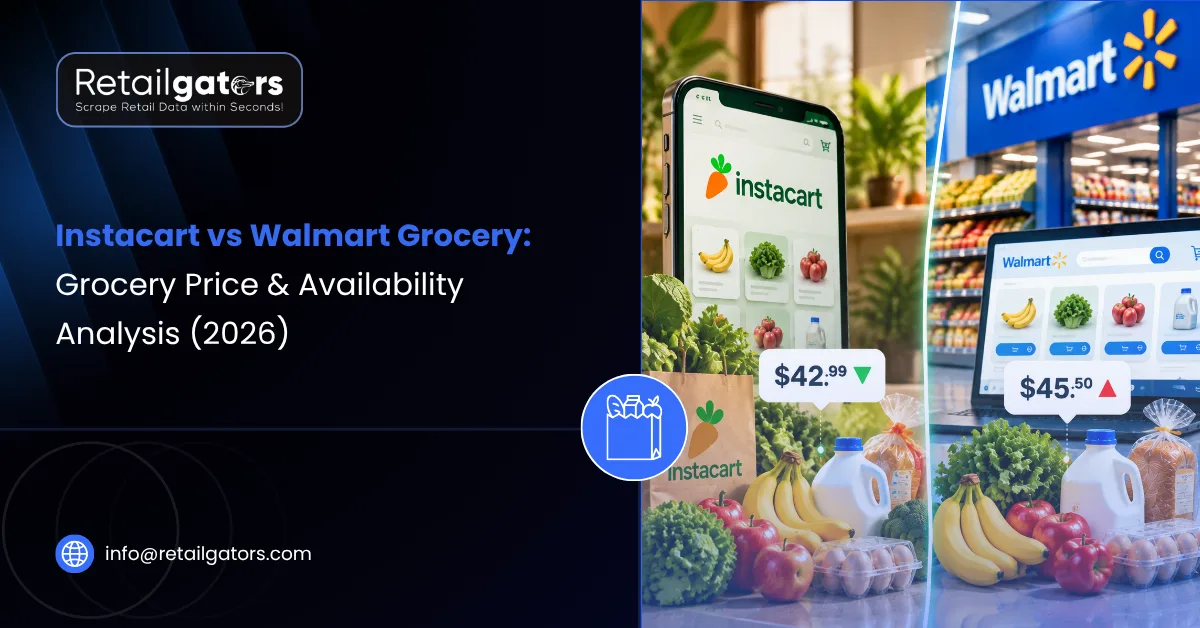 Instacart vs Walmart Grocery Grocery Price & Availability Analysis