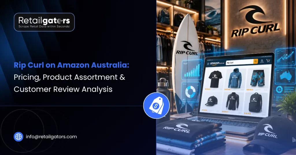 Rip Curl on Amazon Australia Pricing, Product Assortment & Customer Review Analysis